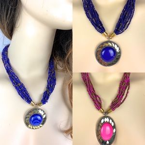 Beaded statement necklaces